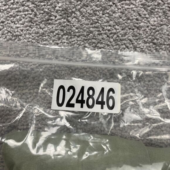 Everlane Basic Crew Neck T-Shirt Mens Medium Green Long Sleeve Cotton Casual Tee - Picture 10 of 10